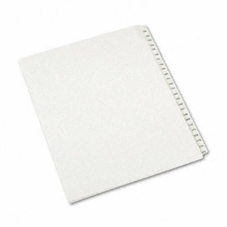 WORKSTATIONPRO Allstate-Style Legal Side Tab Dividers - White - Set of 25 TH3329352